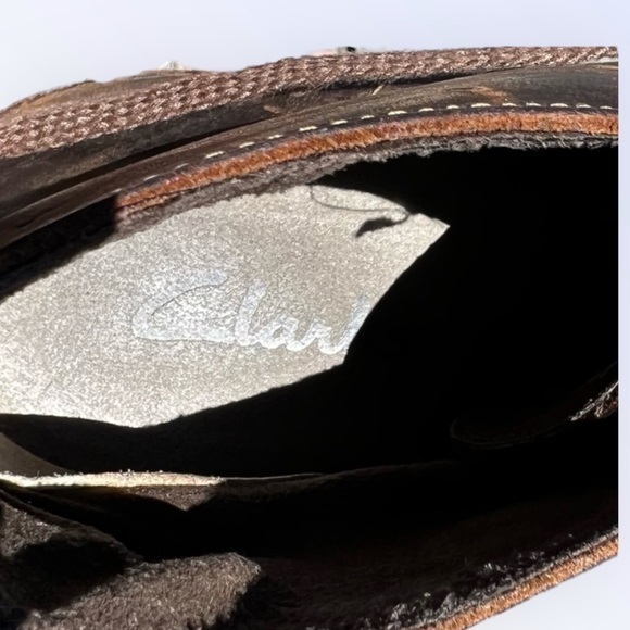 🌻Clarks Originals 100% Leather Brown Desert Chukka Boot Bootie Men's Size 10 - Picture 9 of 12